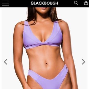Blackbough swim scarlet top in lilac